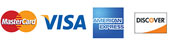 Mastercard, Visa, AmEx, Discover